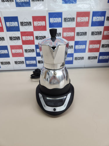 Cafetera, 365W, 3 tazas, Negro, Café Fabricante con Construido-in Temporizador, Bialetti Moka Temporizador